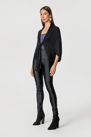 Blusa Kimono Amarração - PRETO