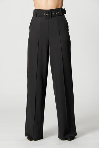 Calça Pantalona Cintura Alta - PRETO