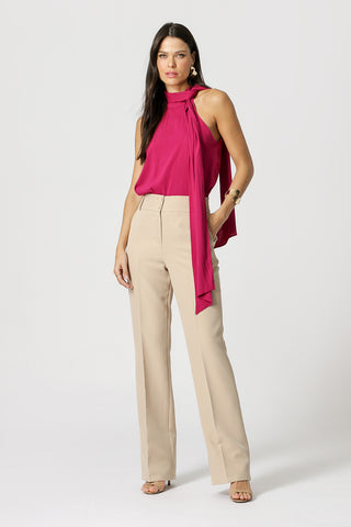 Blusa Com Lenço Gola - FUCSIA