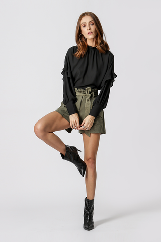 Blusa Manga Morcego - PRETO