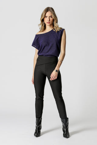 Blusa de manga estrecha - AZUL