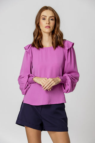 Blusa Manga Dupla - LILAS