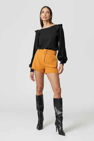 Blusa Manga Dupla - PRETO