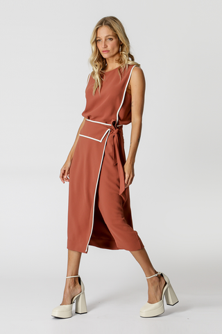 Blusa con detalle en contraste - TERRA
