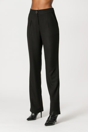 Pantalones de pierna ancha - CHOCOLATE