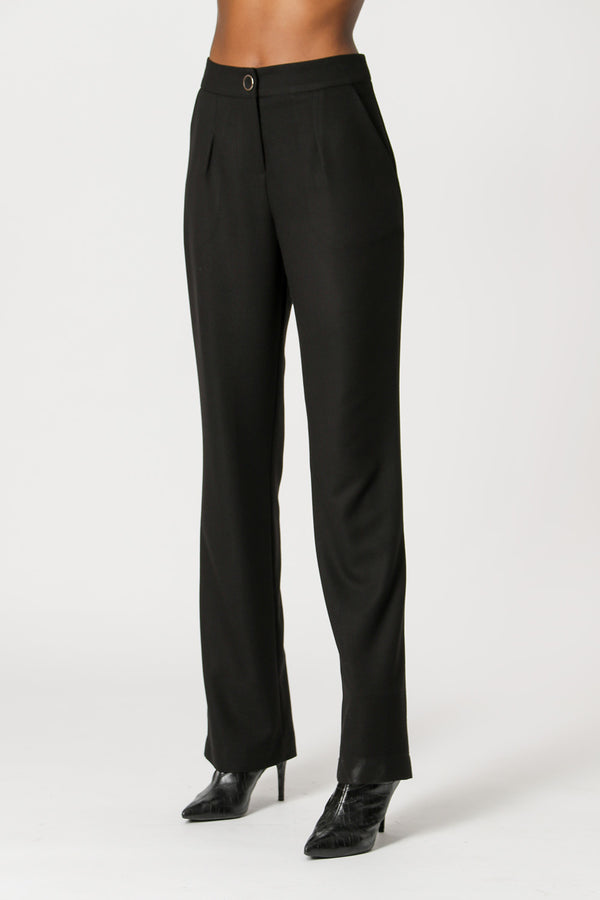 Pantalones de pierna ancha - CHOCOLATE