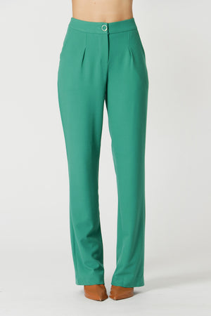 Pantalones de pierna ancha - CHOCOLATE