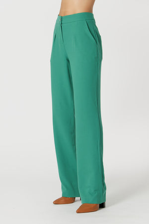 Pantalones de pierna ancha - CHOCOLATE