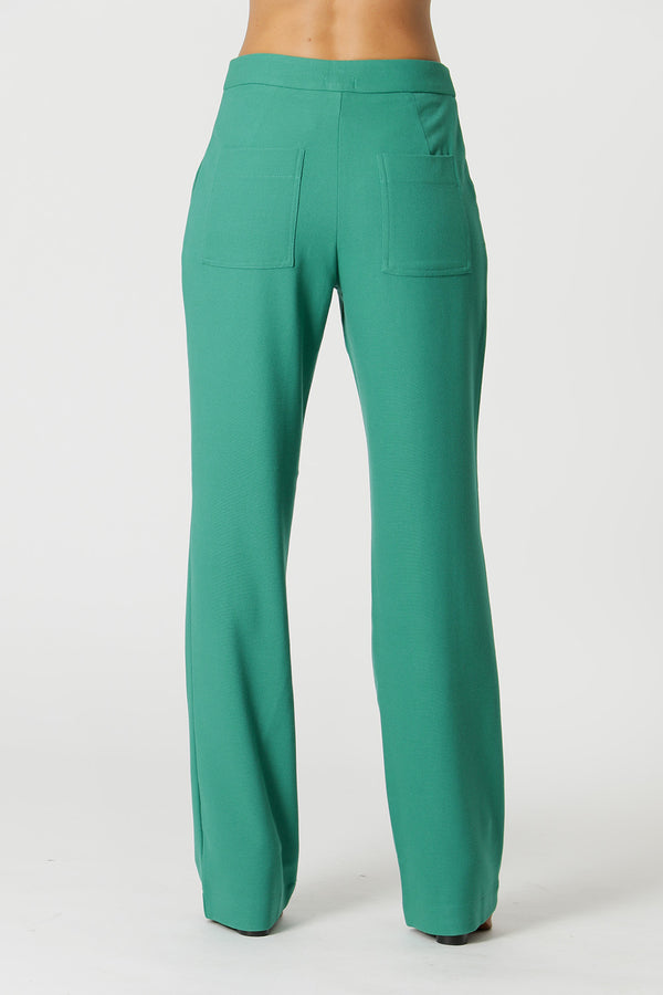 Pantalones de pierna ancha - CHOCOLATE