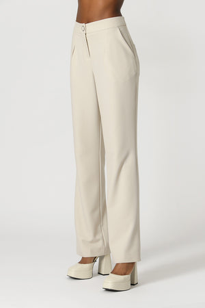 Pantalones de pierna ancha - CHOCOLATE