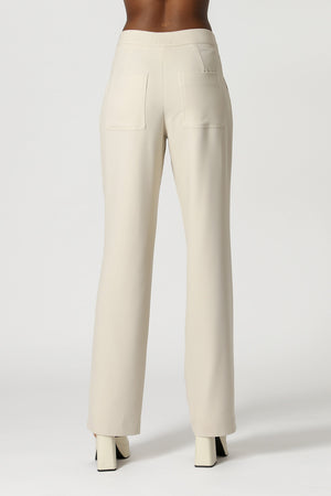 Pantalones de pierna ancha - CHOCOLATE
