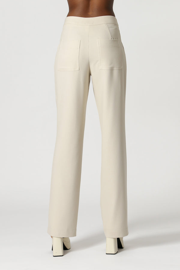 Pantalones de pierna ancha - CHOCOLATE