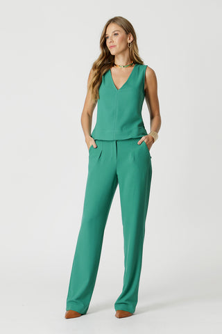 Blusa Decote V Sem Manga - GARRAFA