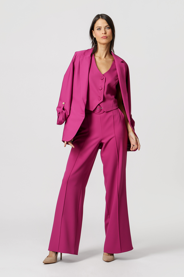 Calça Pantalona Cinto Forrado