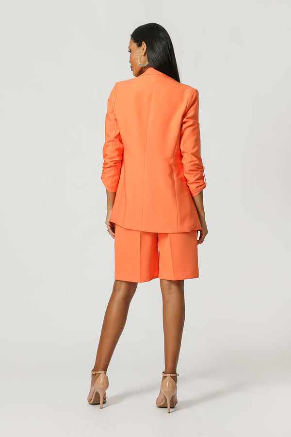 Blazer Alfaiataria Longline Botões Dourados