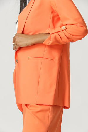 Blazer Alfaiataria Longline Botões Dourados