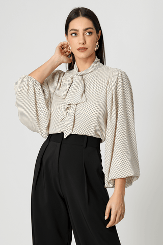 Blusa Estampada Com Laço - CRU 90167