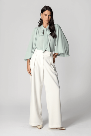 Blusa Estampada Com Laço