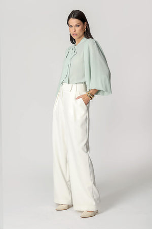 Blusa Estampada Com Laço