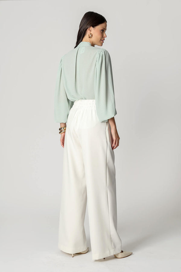 Blusa Estampada Com Laço