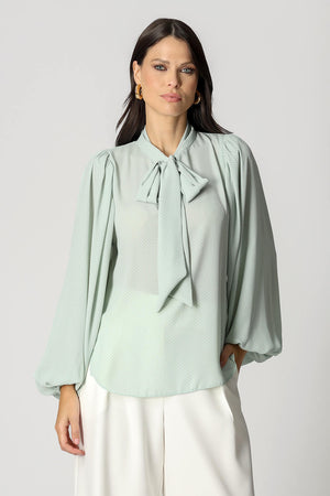 Blusa Estampada Com Laço