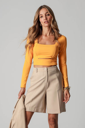 Blusa Decote Quadrado TRIMIX
