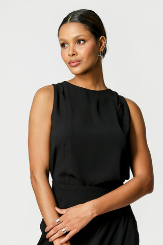 Blusa Com Abertura - PRETO