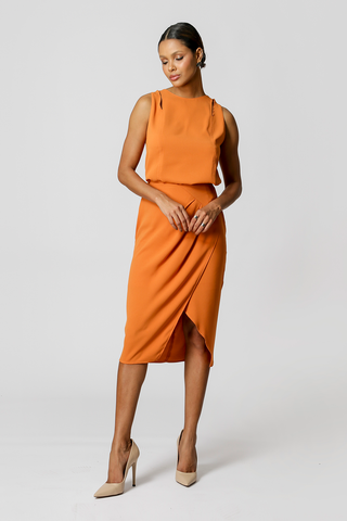 Blusa Com Abertura - LARANJA ESC