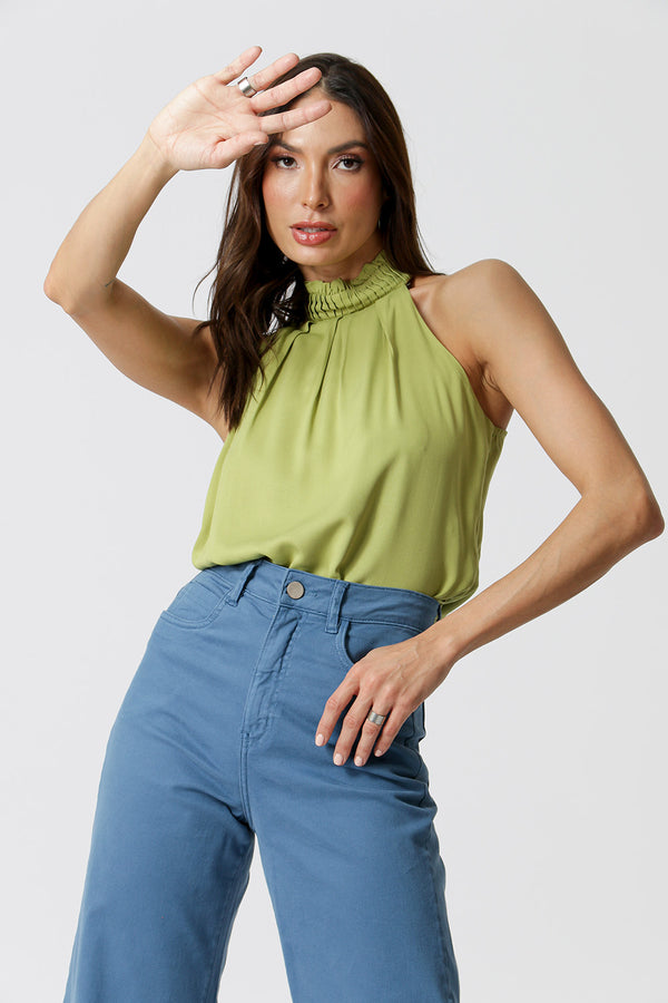 Blusa Gola De Pregas