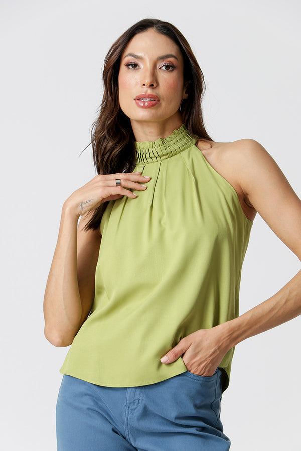 Blusa Gola De Pregas