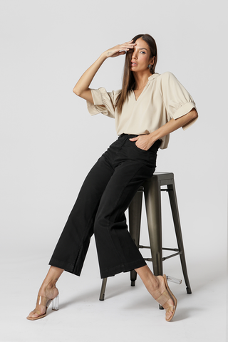Blusa Detalhe Punho - AREIA