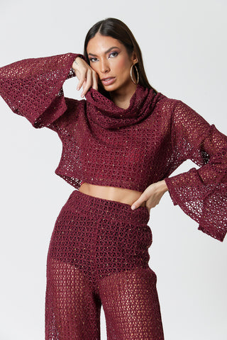 Blusa Cropped Gola - UVA