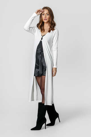 Cardigan Abertura com Metal - OFF WHITE