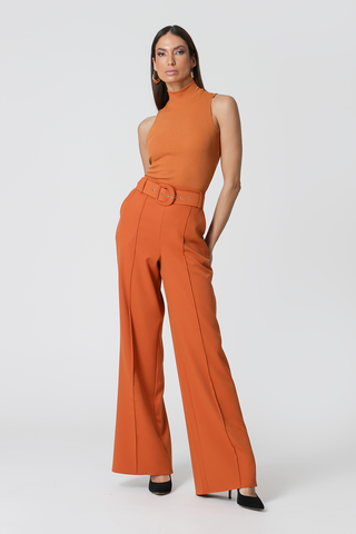 Blusa Gola Alta Cava Americana - LARANJA ESC.