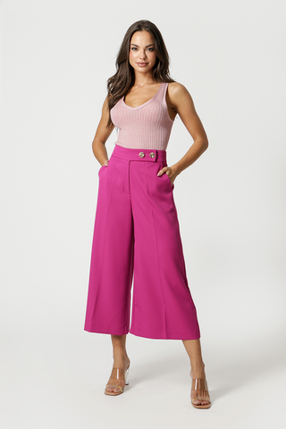 Calça Pantacourt - FUCSIA