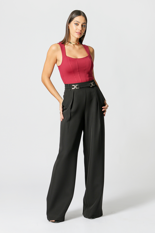 Blusa con corsé - WINE ESC