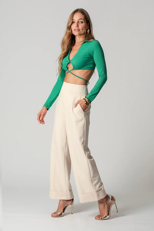 Blusa Cropped Amarração TRIMIX