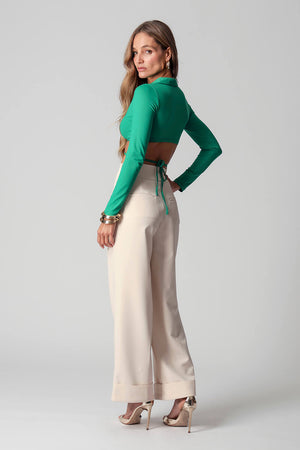 Blusa Cropped Amarração TRIMIX