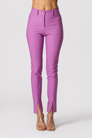 Calça Alfaiataria com Recorte - LILAS