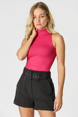 Blusa de cuello alto de punto Amni - VINO 1