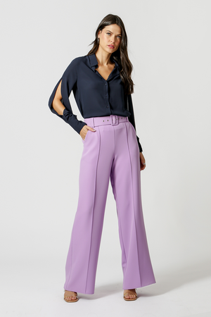 Camisa Com Abertura Na Manga - MARINHO