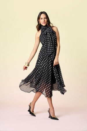 Vestido Cava Americana Com Barra Assimétrica - PRETO 7205