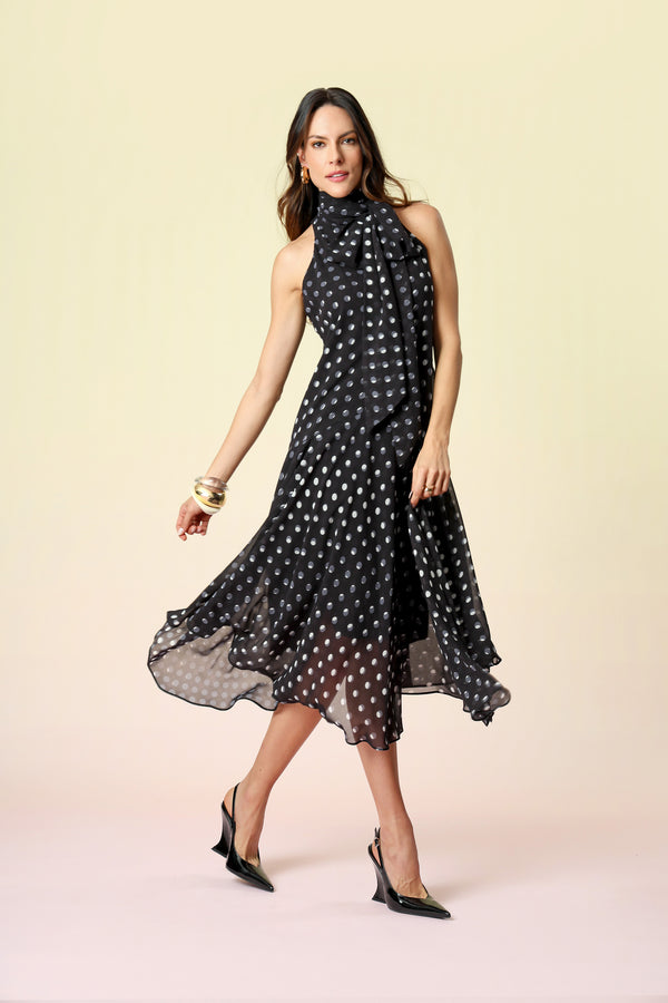 Vestido Cava Americana Com Barra Assimétrica - PRETO 7205