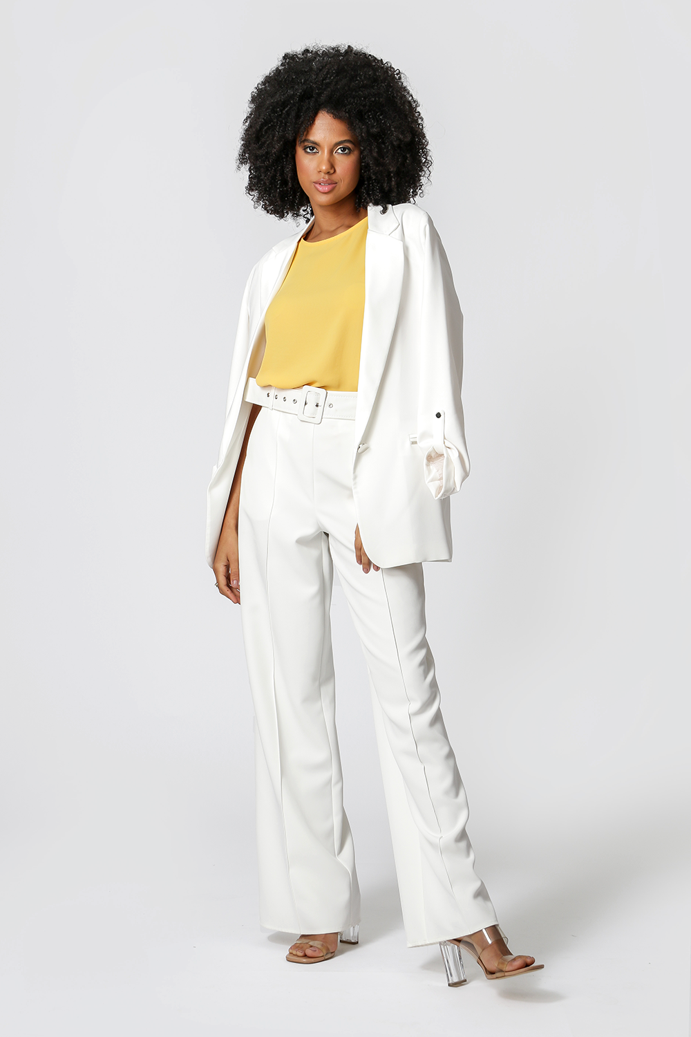 Blusa con mangas abullonadas - SOL