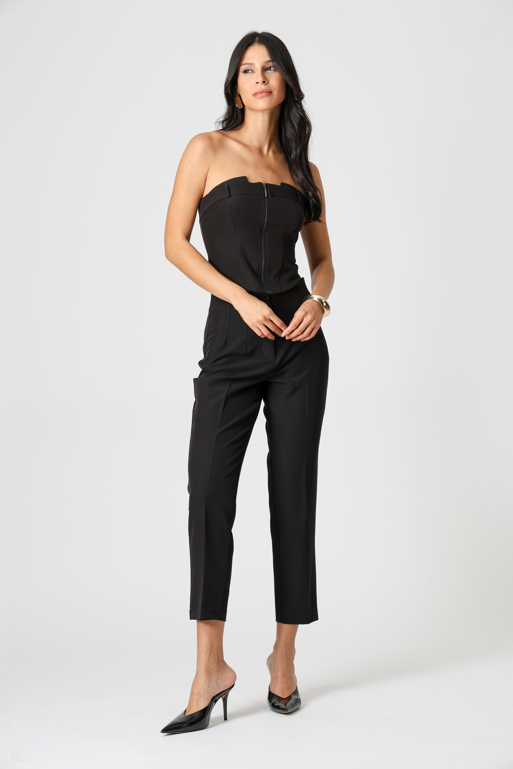 Calça Cenoura New Alfaiataria - PRETO