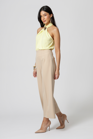 Calça Pantacourt Alfaiataria - AREIA