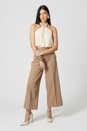 Calça Pantacourt Alfaiataria Barra Ampla - FENDI