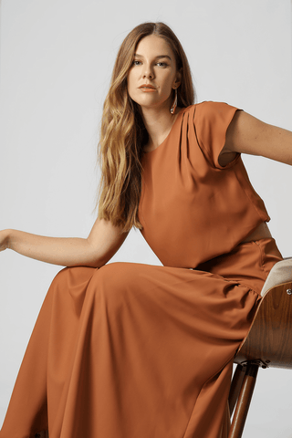 Blusa Balonê Com Pregas - TERRA