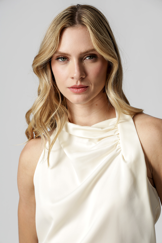 Blusa Decote Drapeado - CRU