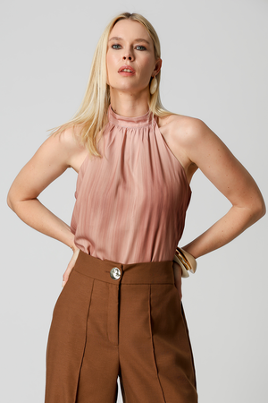 Blusa Estampada Cava Americana - AREIA 6092